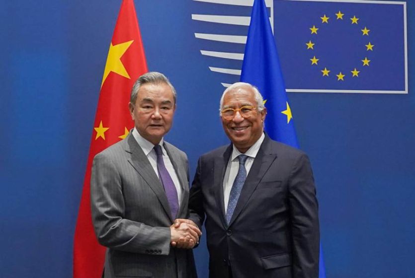欧洲理事会主席科斯塔、欧盟委员会主席冯德莱恩分别会见中国外长王毅