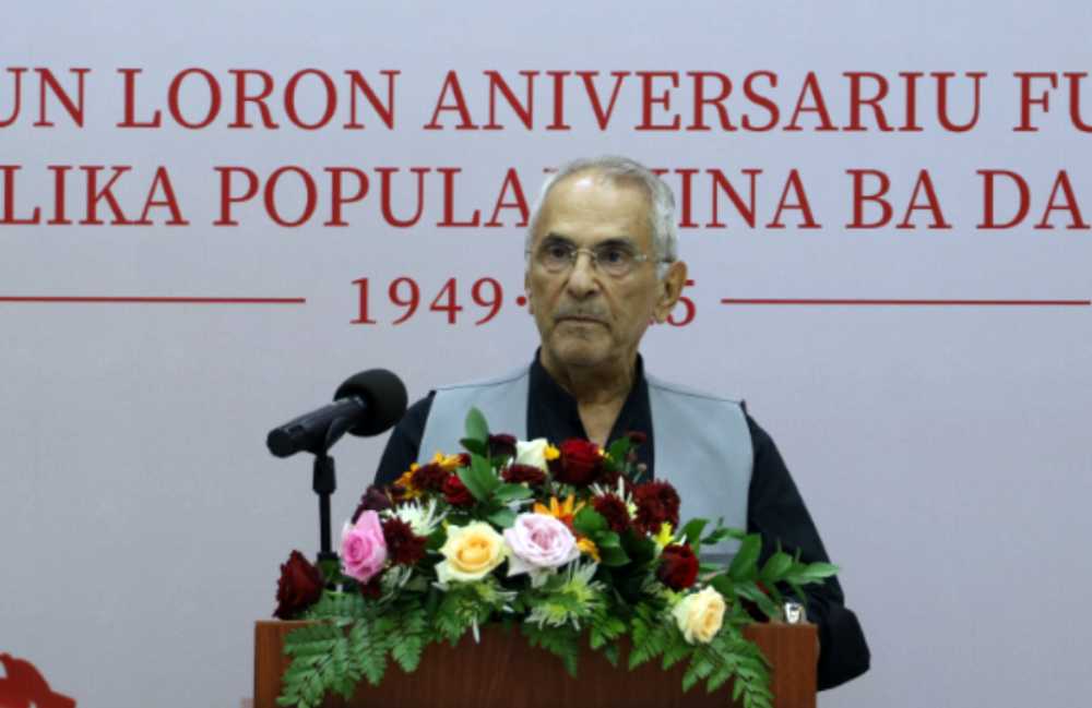 中国驻东帝汶使馆举办招待会庆祝中华人民共和国成立76周年 东帝汶总统奥尔塔致辞 