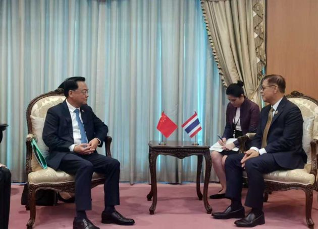 中国驻泰大使会见泰国新任外长：泰柬边境冲突以来，中方未向柬埔寨提供攻击泰国的军事装备