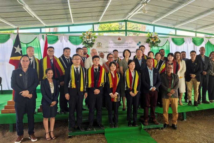 东帝汶卫生部为中国援东医疗队举办迎送仪式