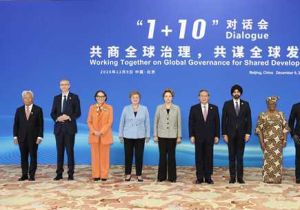 中国总理李强同主要国际经济组织负责人举行&ldquo;1+10&rdquo;对话会