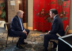 美国总统特朗普访华结束受访表态反对台独：美国不应为台独跨9500英里打仗