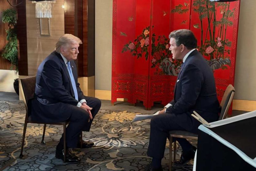 美国总统特朗普访华结束受访表态反对台独：美国不应为台独跨9500英里打仗