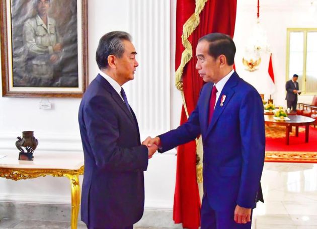 印尼总统佐科会见中国外长 愿同中方共同维护地区和平稳定