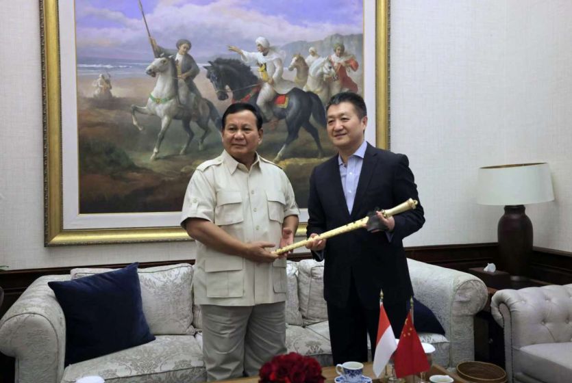 中国驻印尼大使陆慷将离任 拜会辞行印尼当选总统普拉博沃 