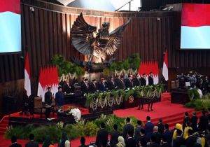 中国国家副主席韩正会见印度尼西亚新任总统普拉博沃