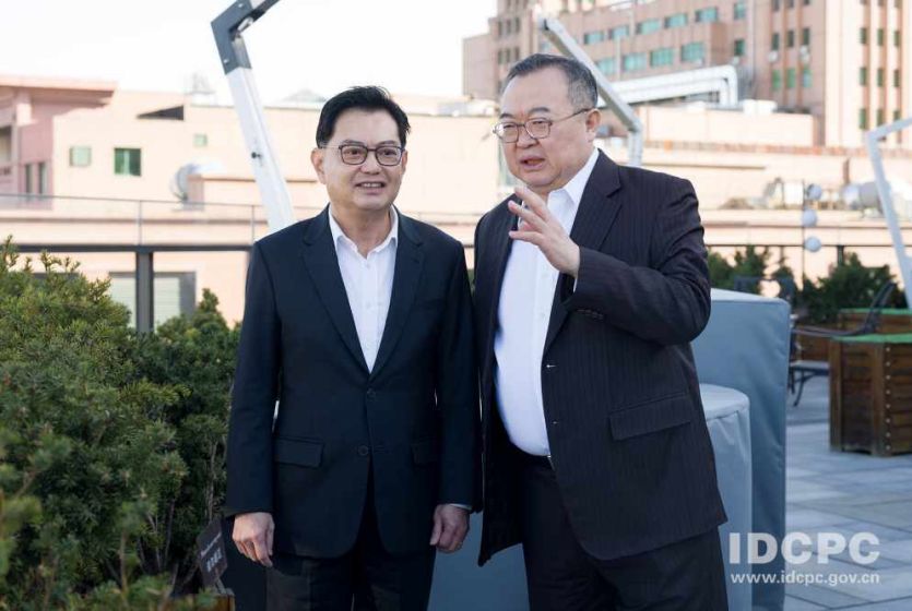 中共中央对外联络部部长刘建超会见新加坡人民行动党主席、政府副总理王瑞杰