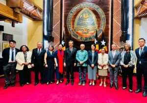 中国全国政协副主席、香港共享基金会主席梁振英访问东帝汶 会见东帝汶总统、副总理