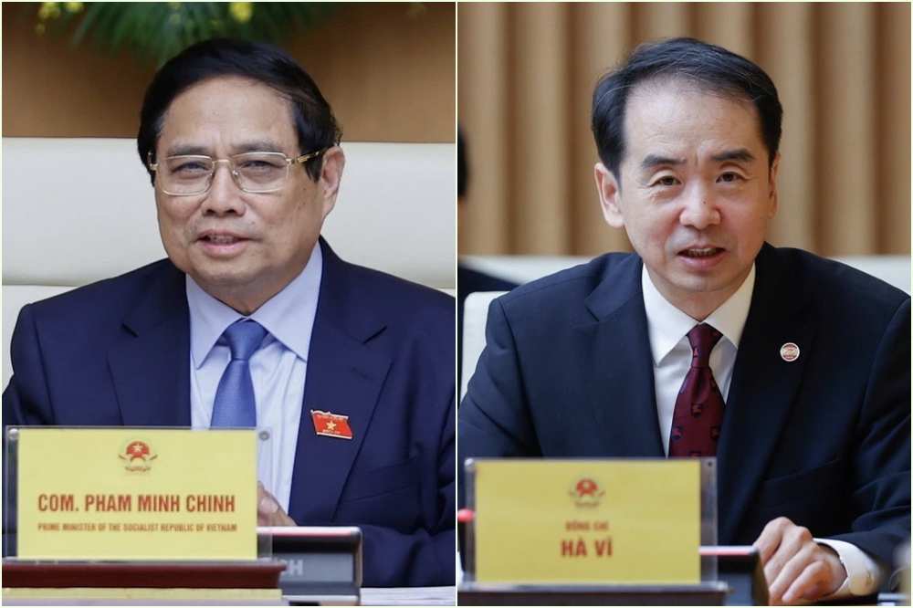 越南政府总理范明政会见中国驻越南大使何炜