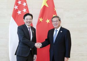 中国总理李强致电祝贺黄循财连任新加坡总理