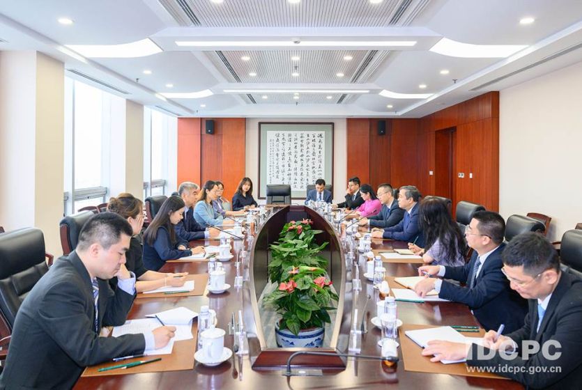 中共中央对外联络部副部长陈洲会见越共中央宣教与民运部代表团