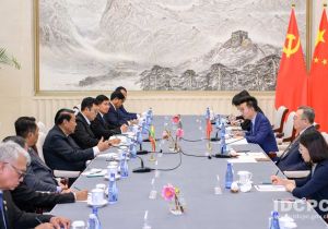 中共中央对外联络部部长刘建超会见缅甸多党干部考察团
