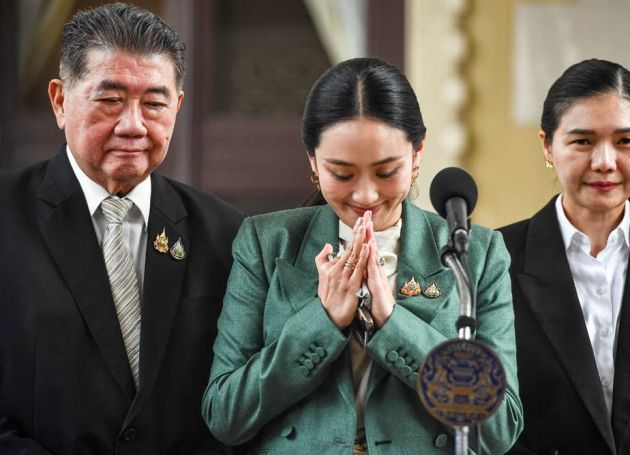 泰国总理佩通坦被停职 源自与柬埔寨参议院主席洪森通话被曝光 