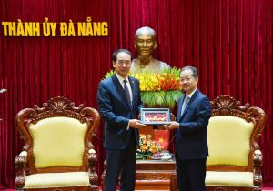 中国驻越南大使何炜会见越南岘港市委书记阮文广