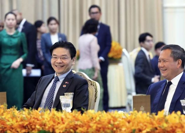 新加坡总理黄循财：新加坡和柬埔寨将共同强化东盟核心地位和团结 希望柬泰缓和紧张局势