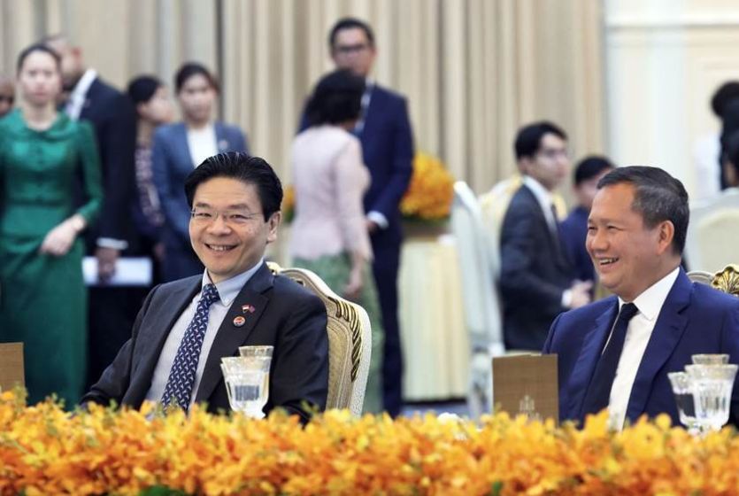 新加坡总理黄循财：新加坡和柬埔寨将共同强化东盟核心地位和团结 希望柬泰缓和紧张局势