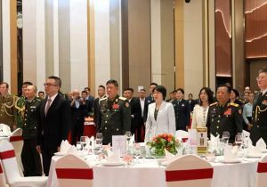 中国驻老挝大使馆举行中国人民解放军建军98周年招待会