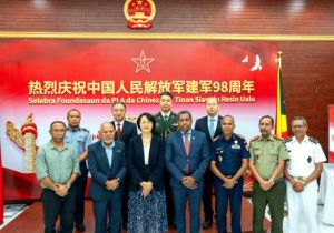 中国驻东帝汶大使馆举行庆祝中国人民解放军建军98周年招待会