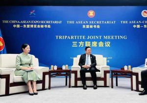 中国&mdash;东盟中心同东盟秘书处、东博会秘书处举行三方联席会议