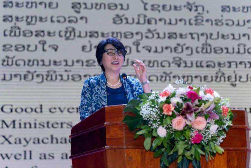 中国驻老挝使馆举行招待会隆重庆祝中华人民共和国国庆76周年