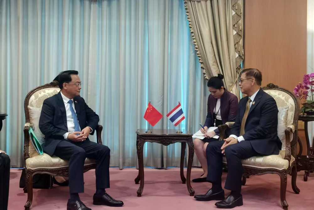 中国驻泰大使会见泰国新任外长：泰柬边境冲突以来，中方未向柬埔寨提供攻击泰国的军事装备