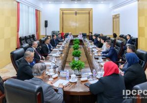 中共中央对外联络部副部长孙海燕会见由马来西亚巫统干部考察团