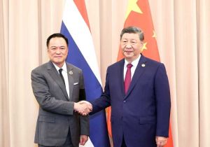 中国国家主席习近平会见泰国总理阿努廷 对泰国诗丽吉王太后逝世深表哀悼