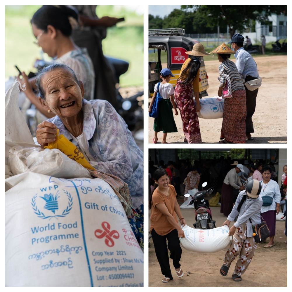 中国支持世界粮食计划署向缅甸地震灾区提供粮食援助