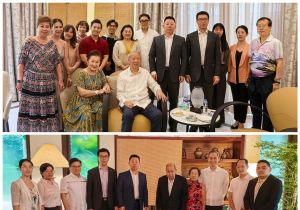 新任中国驻菲律宾大使井泉看望慰问菲律宾著名侨领陈永栽、施恭旗和陈祖昌