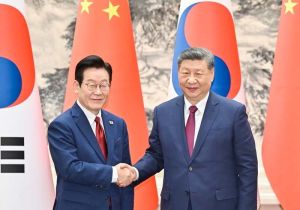 中国国家主席习近平与韩国总统李在明会谈 双方应该照顾彼此核心利益和重大关切