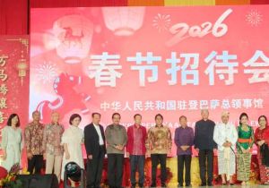 中国驻登巴萨总领馆举办丙午马年春节招待会 当地官员和华侨华人400多人出席