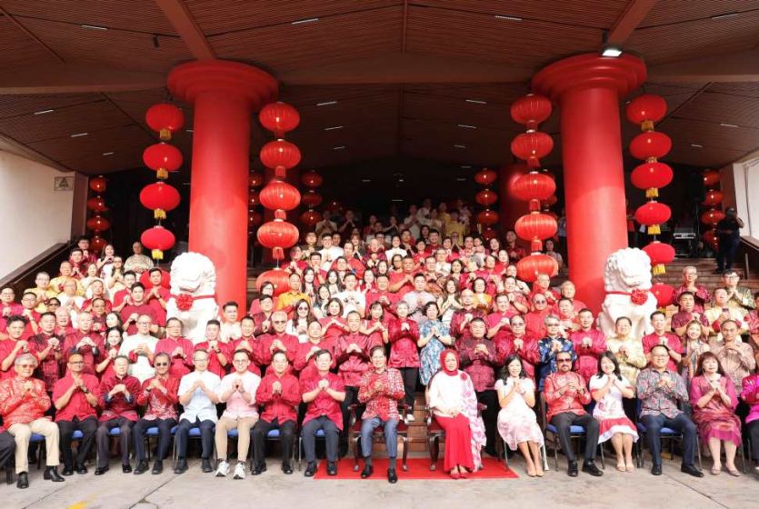马来西亚槟州华人大会堂举行2026年新春团拜