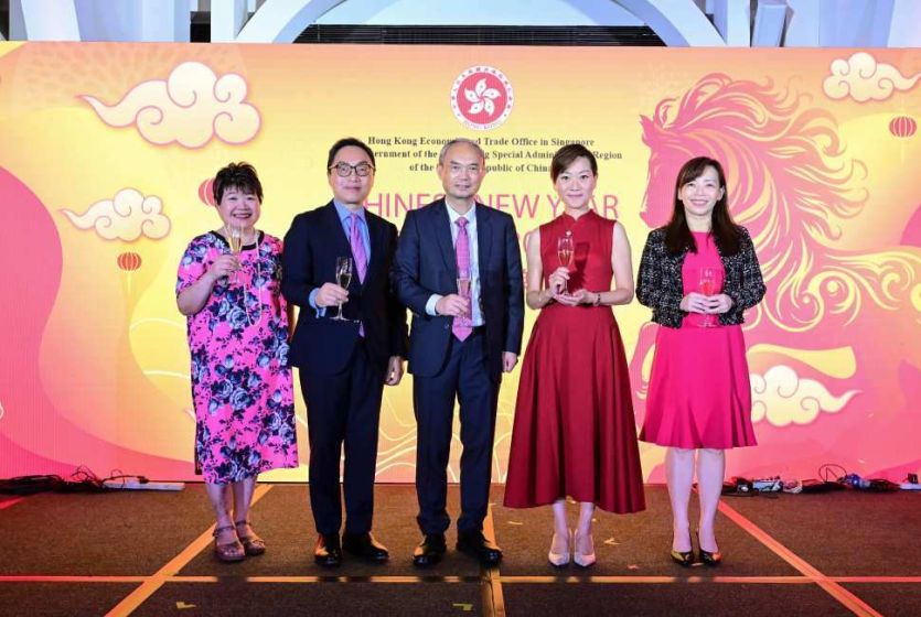 香港驻新加坡经贸办举办晚宴与新加坡各界同庆马年新春并推广香港