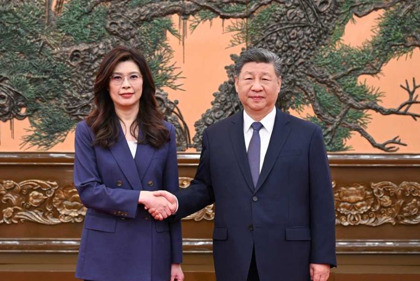 中共中央总书记习近平会见中国国民党主席郑丽文  就两岸关系发展提出4点意见