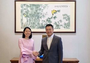 新加坡金鹰集团执行董事陈昱廷拜会中共中央对外联络部、中国贸促会相关负责人