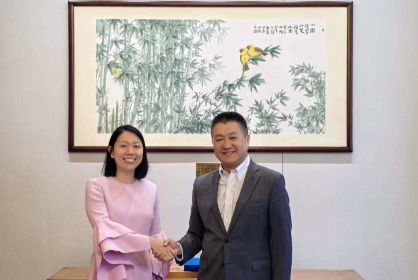 新加坡金鹰集团执行董事陈昱廷拜会中共中央对外联络部、中国贸促会相关负责人