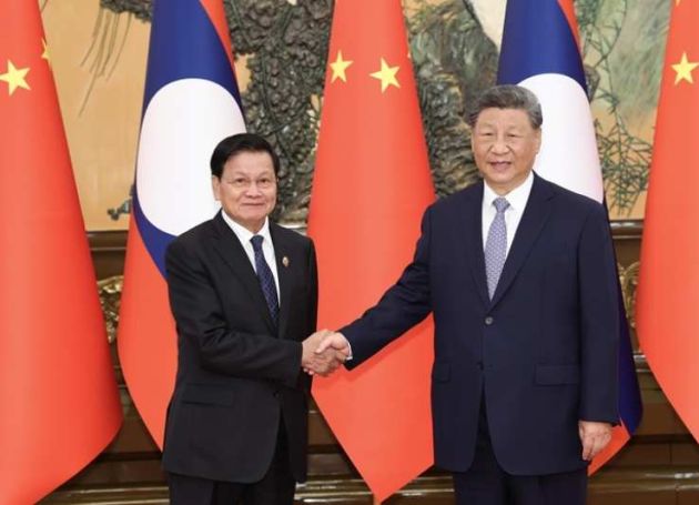 中国和老挝领导人就中老建交65周年互致贺电