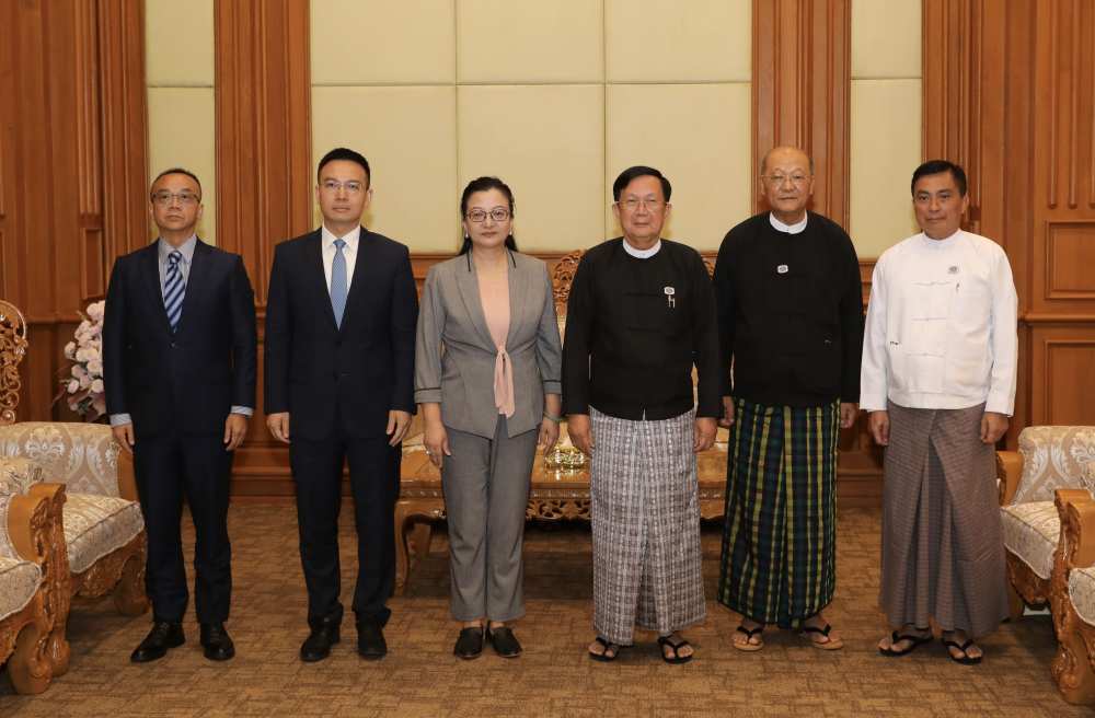 中国驻缅甸大使马珈拜会缅甸新任联邦议会议长兼民族院议长昂林兑