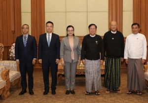 中国驻缅甸大使马珈拜会缅甸新任联邦议会议长兼民族院议长昂林兑