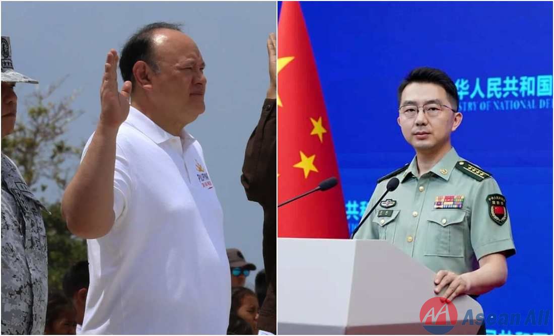 菲律宾国防部长赴中业岛参加纪念&ldquo;南海仲裁裁决&rdquo;十年活动 中国国防部回应