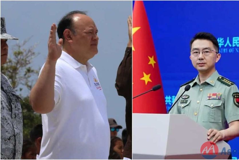 菲律宾国防部长赴中业岛参加纪念&ldquo;南海仲裁裁决&rdquo;十年活动 中国国防部回应