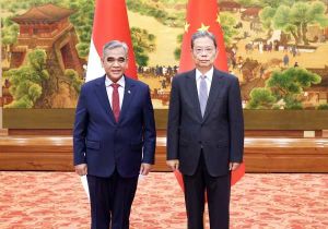 中国全国人大常委会委员长赵乐际会见印尼人民协商会议主席穆扎尼