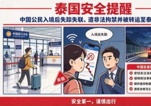 泰国发生多起中国公民入境后失踪失联、遭非法拘禁并被转运至泰缅边境 中国使馆发布安全提醒 